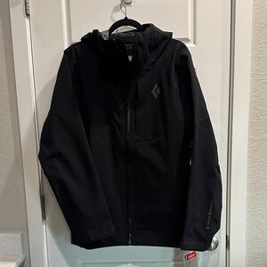 Black Diamond Recon Stretch Shell Hooded Ski Jacket.